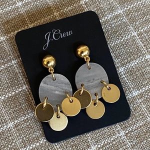 NEW J.Crew Marbled Stone Earrings
